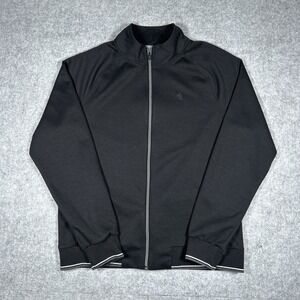 Robert Graham Sweater Men's Size Large Black Full Zip Luxury Classic Fit‎